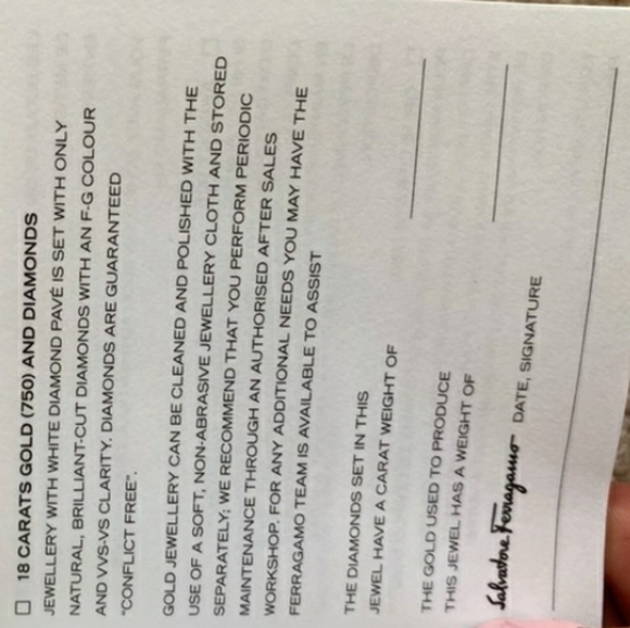 Salvatore Ferragamo 18 carats gold ring - Picture 3 of 4